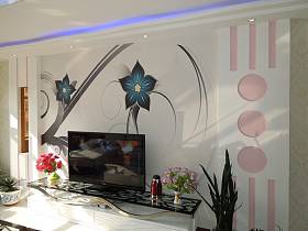 现代客厅电视背景墙设计图