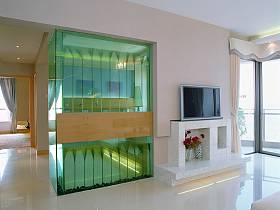 现代客厅电视背景墙设计案例