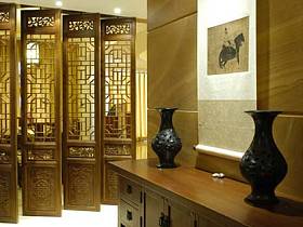 中式中式风格玄关玄关柜装修效果展示