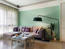 现代客厅窗帘设计案例展示