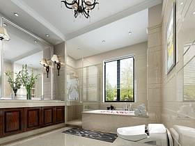 新古典古典新古典风格古典风格别墅浴室装修图