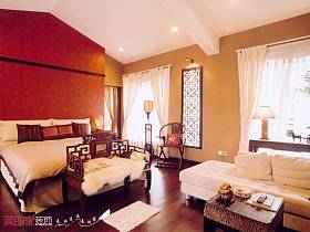 中式卧室别墅图片