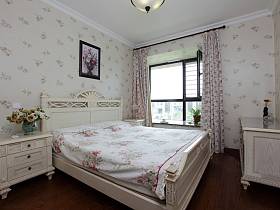美式美式风格卧室窗帘设计案例展示
