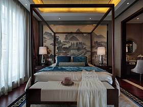中式中式风格新中式卧室装修效果展示
