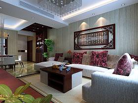 中式简约客厅设计图