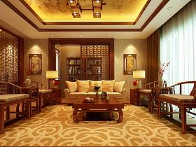 中式中式风格客厅装修图