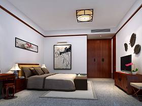 中式中式风格卧室效果图