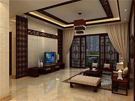 中式客厅背景墙电视背景墙设计案例