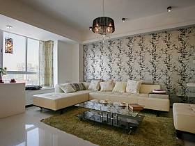 现代现代风格客厅背景墙沙发客厅沙发设计方案