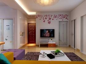 现代客厅电视背景墙设计案例展示