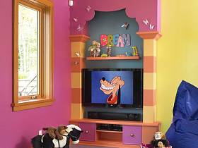 儿童房背景墙电视背景墙设计方案