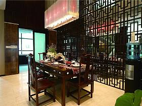 中式餐厅隔断设计图