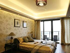 现代简约中式卧室装修案例