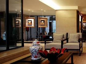 现代简约中式客厅设计方案