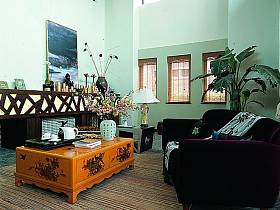 现代简约中式混搭客厅图片