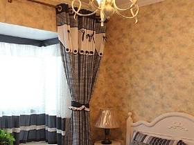 卧室窗帘壁纸设计方案
